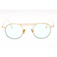 Cutler and Gross Men's Sunglasses - Gold Round Shape Frame Blue Lens | CG1268GPLS 002 ,