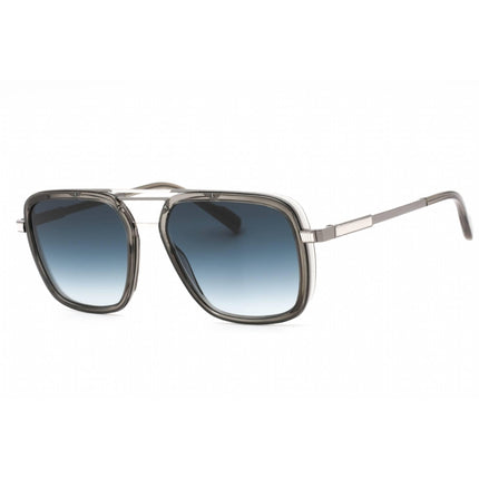 Cutler and Gross Men's Sunglasses - Grey Blue Flash Lens Square Frame | CG1324S 003 ,