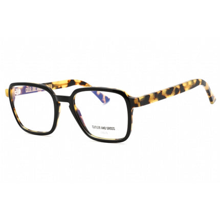 Cutler And Gross Unisex Eyeglasses - Black Camo Rectangular Frame | CGOP136155 003 ,