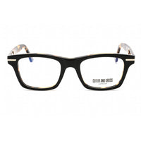 Cutler And Gross Unisex Eyeglasses - Black Camouflage Rectangular Frame | CG1337 006 ,