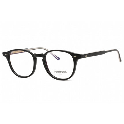 Cutler And Gross Unisex Eyeglasses - Black Rectangular Frame Clear Lens | CG1312V2 002 ,