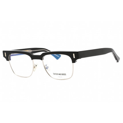 Cutler And Gross Unisex Eyeglasses - Black Rectangular Frame Clear Lens | CG1332 003 ,