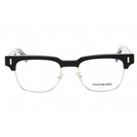 Cutler And Gross Unisex Eyeglasses - Black Rectangular Frame Clear Lens | CG1332 003 ,