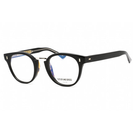 Cutler And Gross Unisex Eyeglasses - Black Rectangular Frame Clear Lens | CG1336 004 ,
