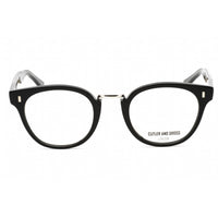Cutler And Gross Unisex Eyeglasses - Black Rectangular Frame Clear Lens | CG1336 004 ,