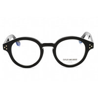 Cutler And Gross Unisex Eyeglasses - Black Round Shape Frame Clear Lens | CG1291V2 010 ,