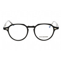 Cutler And Gross Unisex Eyeglasses - Black Round Shape Frame Clear Lens | CG1313V2 002 ,