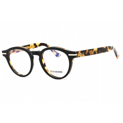 Cutler And Gross Unisex Eyeglasses - Black Tortoiseshell Frame Clear Lens | CG1338 006 ,