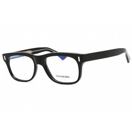 Cutler And Gross Unisex Eyeglasses - Black/Crystal Frame Clear Lens | CGOP136258 001 ,