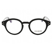 Cutler And Gross Unisex Eyeglasses - Black/Crystal Round Shape Frame | CG1291V2 001 ,