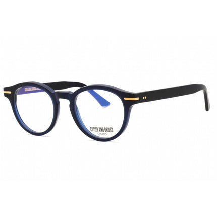 Cutler And Gross Unisex Eyeglasses - Blue Round Shape Frame Clear Lens | CG1338 003 ,