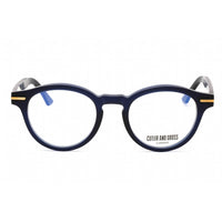 Cutler And Gross Unisex Eyeglasses - Blue Round Shape Frame Clear Lens | CG1338 003 ,