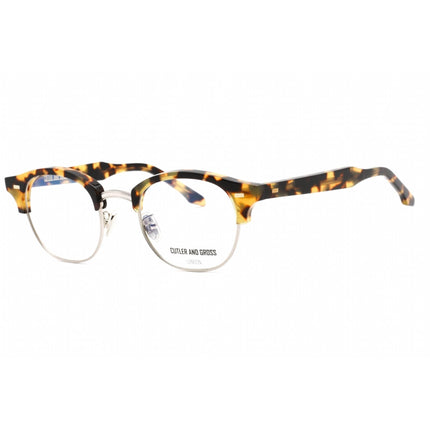 Cutler And Gross Unisex Eyeglasses - Camouflage Round Frame Clear Lens | CG1333 002 ,
