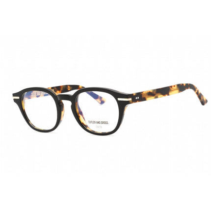 Cutler And Gross Unisex Eyeglasses - Camouflage Round Frame Clear Lens | CG1356 003 ,