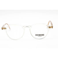 Cutler And Gross Unisex Eyeglasses - Crystal Round Shape Frame Clear Lens | CG1313 002 ,
