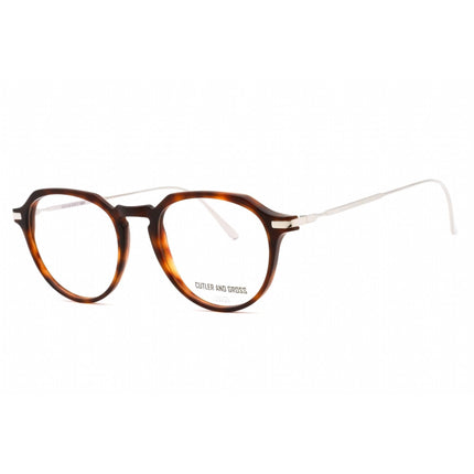 Cutler And Gross Unisex Eyeglasses - Dark Tortoiseshell/Brown Frame | CG1302V2 001 ,
