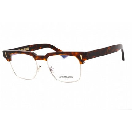 Cutler And Gross Unisex Eyeglasses - Dark Turtle Rectangular Clear Lens | CG1332 006 ,