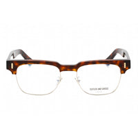 Cutler And Gross Unisex Eyeglasses - Dark Turtle Rectangular Clear Lens | CG1332 006 ,