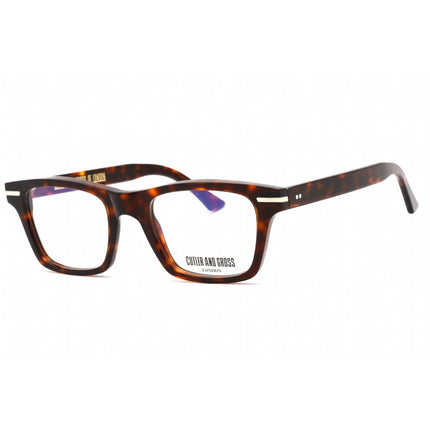 Cutler And Gross Unisex Eyeglasses - Dark Turtle Rectangular Clear Lens | CG1337 005 ,