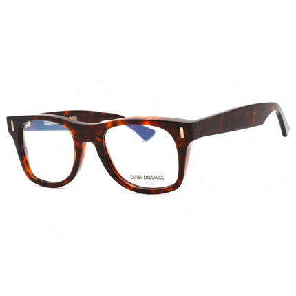Cutler And Gross Unisex Eyeglasses - Dark Turtle Rectangular Clear Lens | CG1339 006 ,