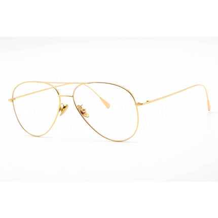 Cutler And Gross Unisex Eyeglasses - Gold Aviator Frame Clear Lens | CG1266GPL 001 ,