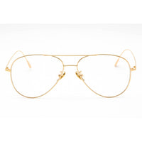 Cutler And Gross Unisex Eyeglasses - Gold Aviator Frame Clear Lens | CG1266GPL 001 ,