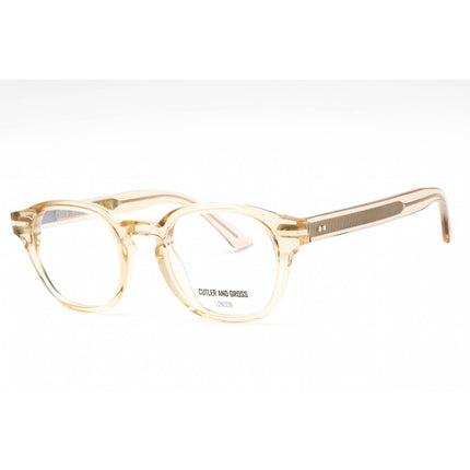 Cutler And Gross Unisex Eyeglasses - Granny Chic Round Frame Clear Lens | CG1356 009 ,