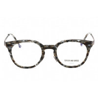 Cutler And Gross Unisex Eyeglasses - Grey/Gunmetal Cat Eye Shape Frame | CG1275 001 ,