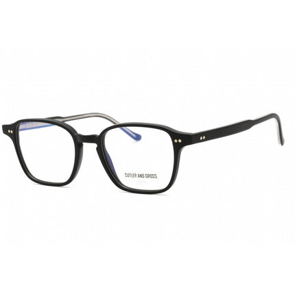 Cutler And Gross Unisex Eyeglasses - Matte Black Rectangular Frame | CGOP136051 001 ,
