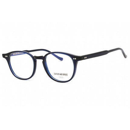 Cutler And Gross Unisex Eyeglasses - Navy Rectangular Frame Clear Lens | CG1312V2 003 ,