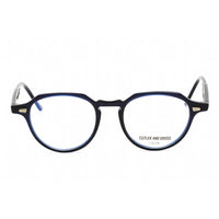 Cutler And Gross Unisex Eyeglasses - Navy Round Shape Frame Clear Lens | CG1313V2 003 ,
