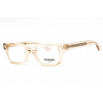 Cutler And Gross Unisex Eyeglasses - Nude Rectangular Frame Clear Lens | CG1306 004 ,