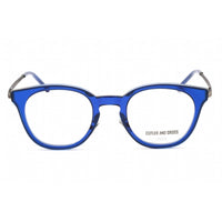 Cutler And Gross Unisex Eyeglasses - Silver/Blue Cat Eye Frame Clear Lens | CG1275 006 ,