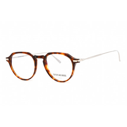Cutler And Gross Unisex Eyeglasses - Silver/Tort/Brown/Metallic Frame | CG1302 003 ,