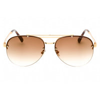 Cutler and Gross Unisex Sunglasses - Half Rim Gold Metal Aviator Frame | CGSN1372 002 ,