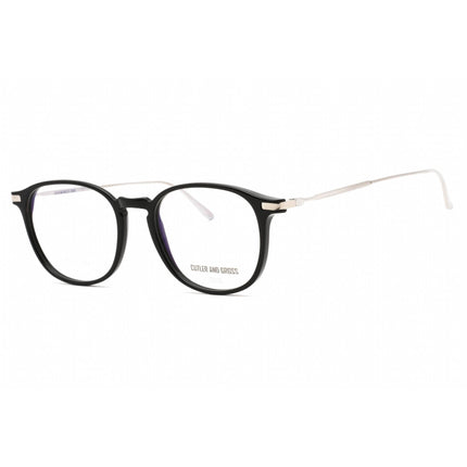 Cutler And Gross Women's Eyeglasses - Black Acetate Clear Demo Lens | CG1303V2 001 ,