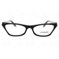 Cutler And Gross Women's Eyeglasses - Black Cat Eye Frame Clear Lens | CG1329 001 ,