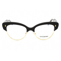 Cutler And Gross Women's Eyeglasses - Black On Crystal Frame Clear Lens | CG1351 001 ,