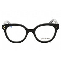 Cutler And Gross Women's Eyeglasses - Black Round Shape Frame Clear Lens | CG1298 004 ,