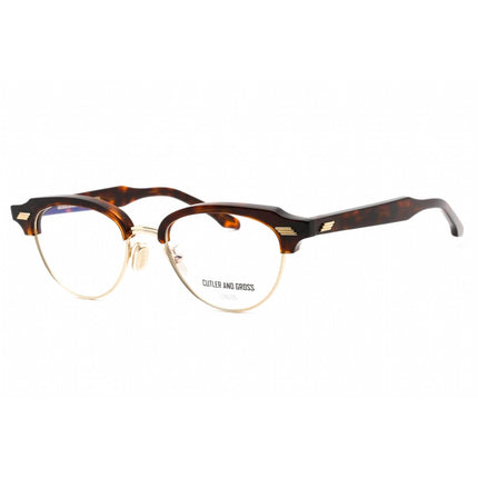 Cutler And Gross Women's Eyeglasses - Dark Turtle Cat Eye Plastic Frame | CG1335 003 ,