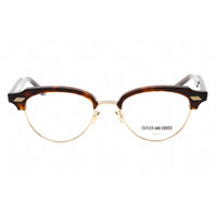 Cutler And Gross Women's Eyeglasses - Dark Turtle Cat Eye Plastic Frame | CG1335 003 ,
