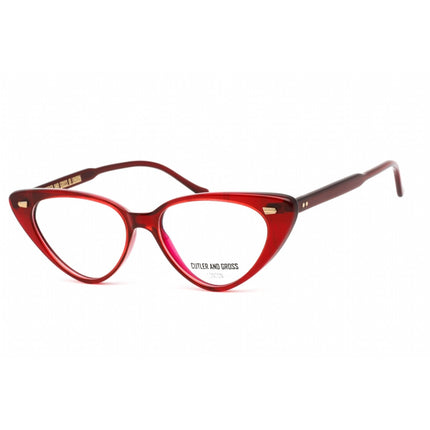 Cutler and Gross Women's Eyeglasses - Full Rim Cat Eye Red Plastic Frame | CG1322 003 ,