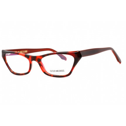 Cutler And Gross Women's Eyeglasses - Red/Tortoiseshell Cat Eye Frame | CG1329 002 ,