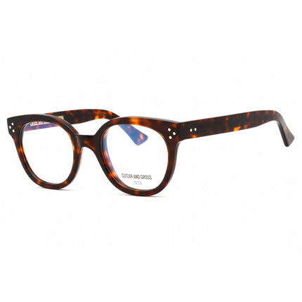 Cutler And Gross Women's Eyeglasses - Tortoiseshell/Brown Round Frame | CG1298 002 ,