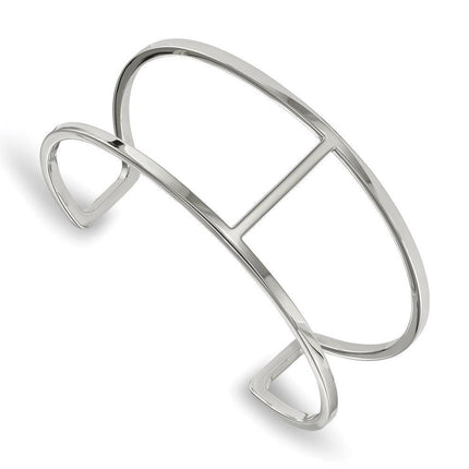 Stainless Steel Polished Cuff Bangle ,