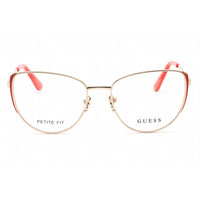 Guess Women's Eyeglasses - Full Rim Pink Gold Metal Cat Eye Shape Frame | GU2904 033 ,