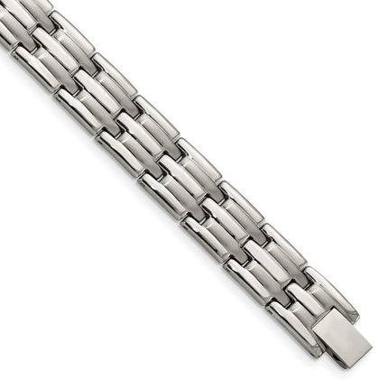 Stainless Steel Brushed and Polished 8.5in Bracelet ,