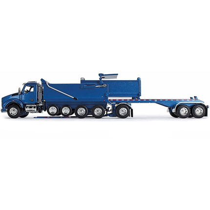First Gear 1/64 Dump Truck - Kenworth T880 Quad-Axle and Rogue Transfer Trailer ,