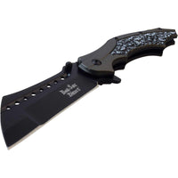 Dark Side Blades Folding Knife - Aluminum Handle Spring Assisted, Grey | DS-A079GY ,