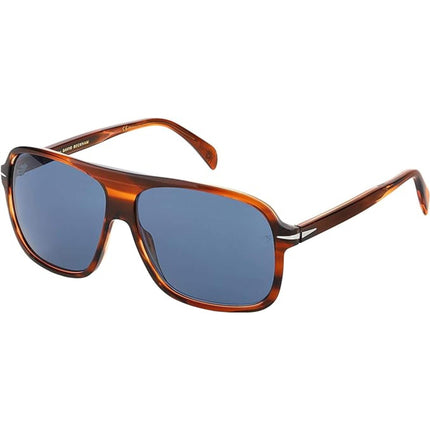 David Beckham Men's Sunglasses - Brown Horn Frame | DAVID BECKHAM DB 7008/S 0EX4/KU ,